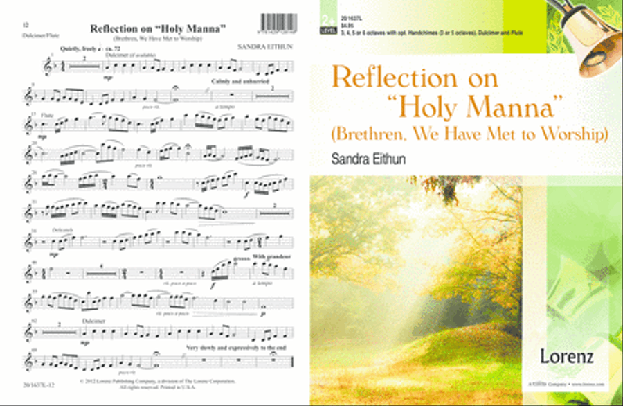 Reflection on Holy Manna (Digital Download) 5-Octaves scores gallery preview page 1