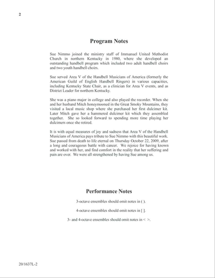 Reflection on Holy Manna (Digital Download) 5-Octaves scores gallery preview page 2
