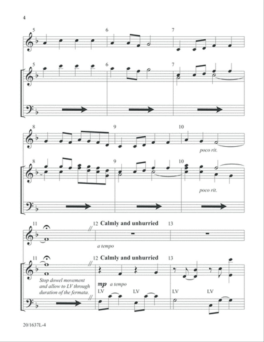Reflection on Holy Manna (Digital Download) 5-Octaves scores gallery preview page 4