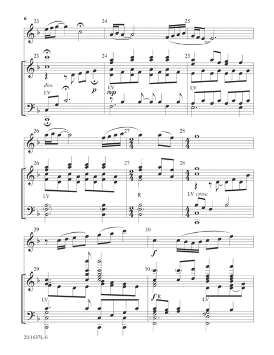 Reflection on Holy Manna (Digital Download) 5-Octaves scores gallery preview page 6