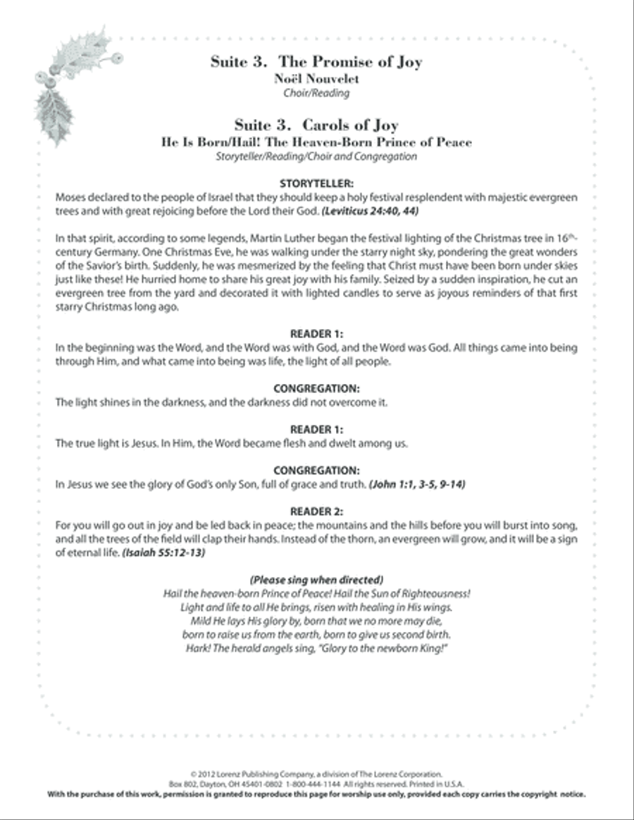 A Garland of Carols (Digital Download) 4-Part scores gallery preview page 2