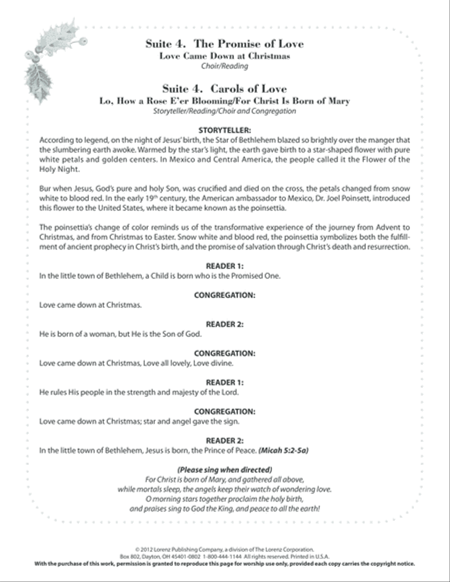 A Garland of Carols (Digital Download) 4-Part scores gallery preview page 3