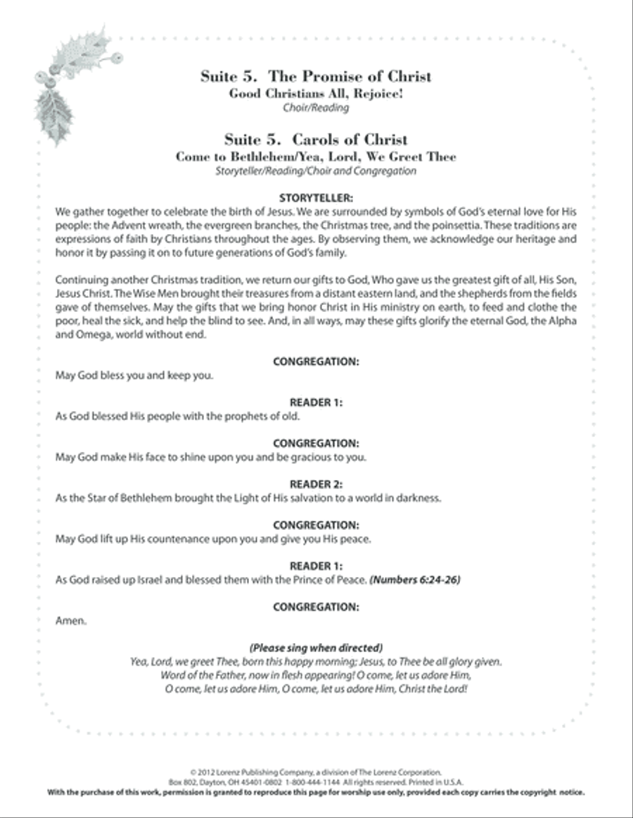 A Garland of Carols (Digital Download) 4-Part scores gallery preview page 4