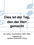 Dies ist der Tag, den der Herr gemacht