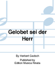 Gelobet sei der Herr