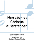 Nun aber ist Christus auferstanden