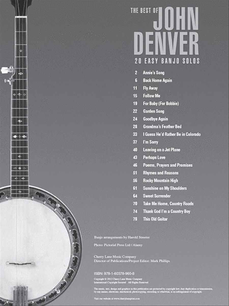 The Best of John Denver The Best of John Denver Banjo scores gallery preview page 2