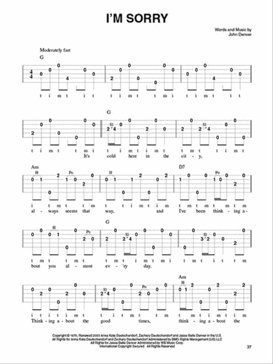 The Best of John Denver The Best of John Denver Banjo scores gallery preview page 5