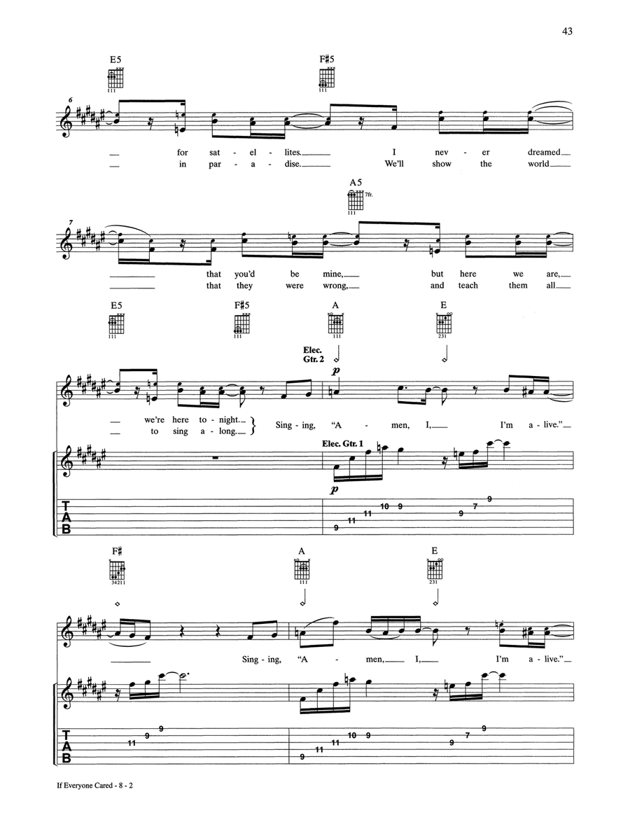 If Everyone Cared If Everyone Cared Acoustic Guitar scores gallery preview page 2
