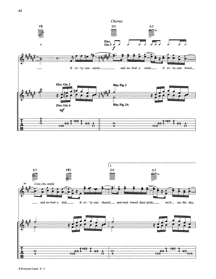 If Everyone Cared If Everyone Cared Acoustic Guitar scores gallery preview page 3