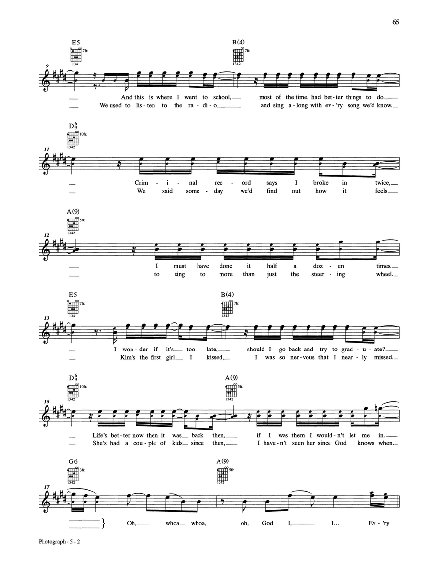 Photograph Photograph Acoustic Guitar scores gallery preview page 2