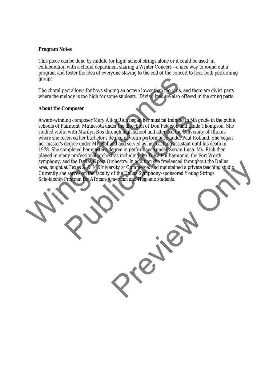 Greensleeves (Score) Greensleeves (Score) String Orchestra scores gallery preview page 4