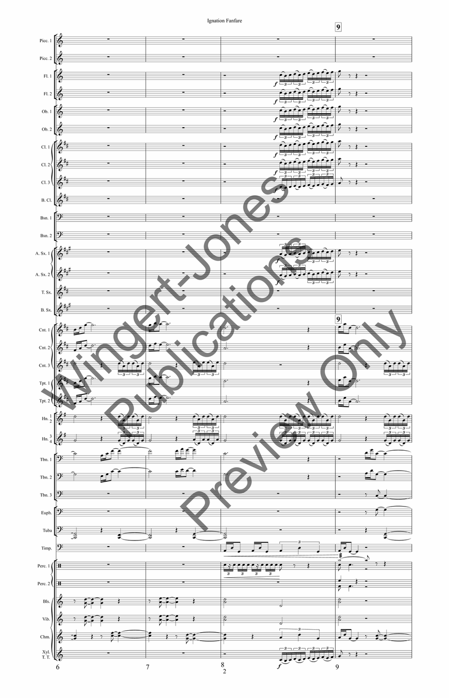 Ignatian Fanfare Ignatian Fanfare Concert Band scores gallery preview page 6