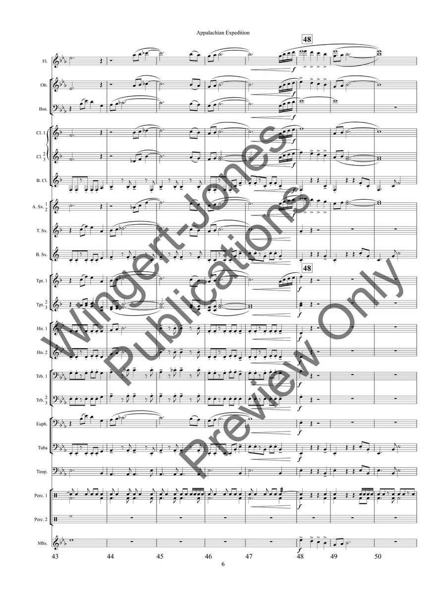 Appalachian Expedition by Chris M. Bernotas Concert Band - Sheet Music page 9