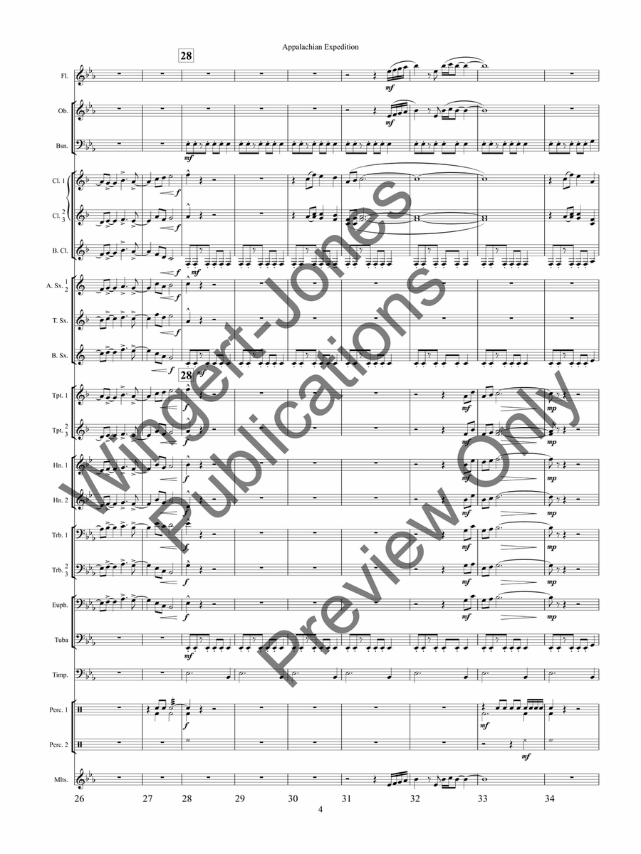 Appalachian Expedition (Score) by Chris M. Bernotas Concert Band - Sheet Music page 7