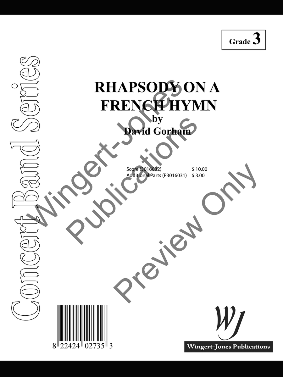 Rhapsody On A French Hymn Concert Band scores gallery preview page 2