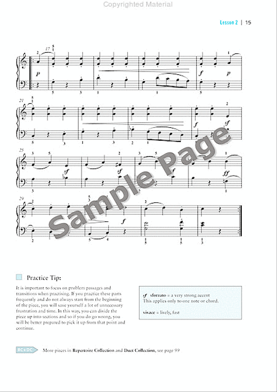 The Classical Piano Method - Method Book 2 Piano Method scores gallery preview page 16