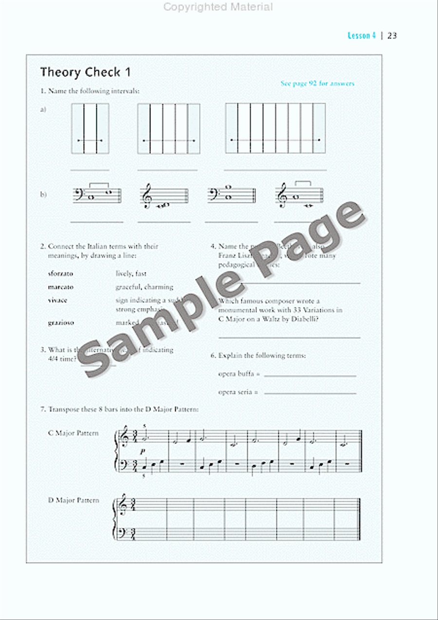 The Classical Piano Method - Method Book 2 Piano Method scores gallery preview page 24