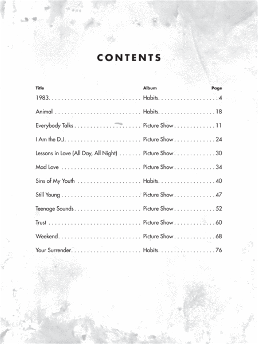 Neon Trees -- Guitar TAB Anthology Electric Guitar scores gallery preview page 3