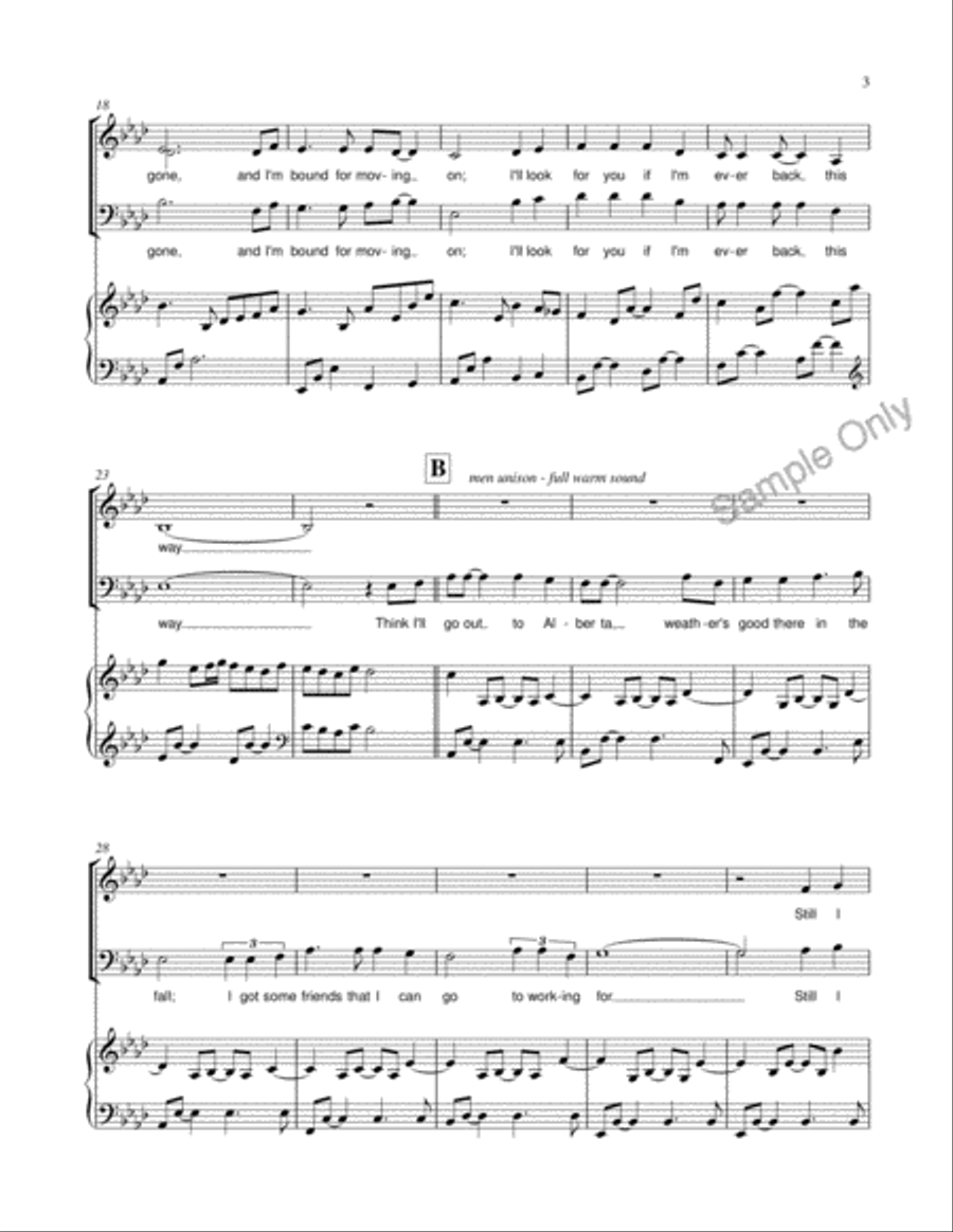 Four Strong Winds Four Strong Winds 3-Part scores gallery preview page 3