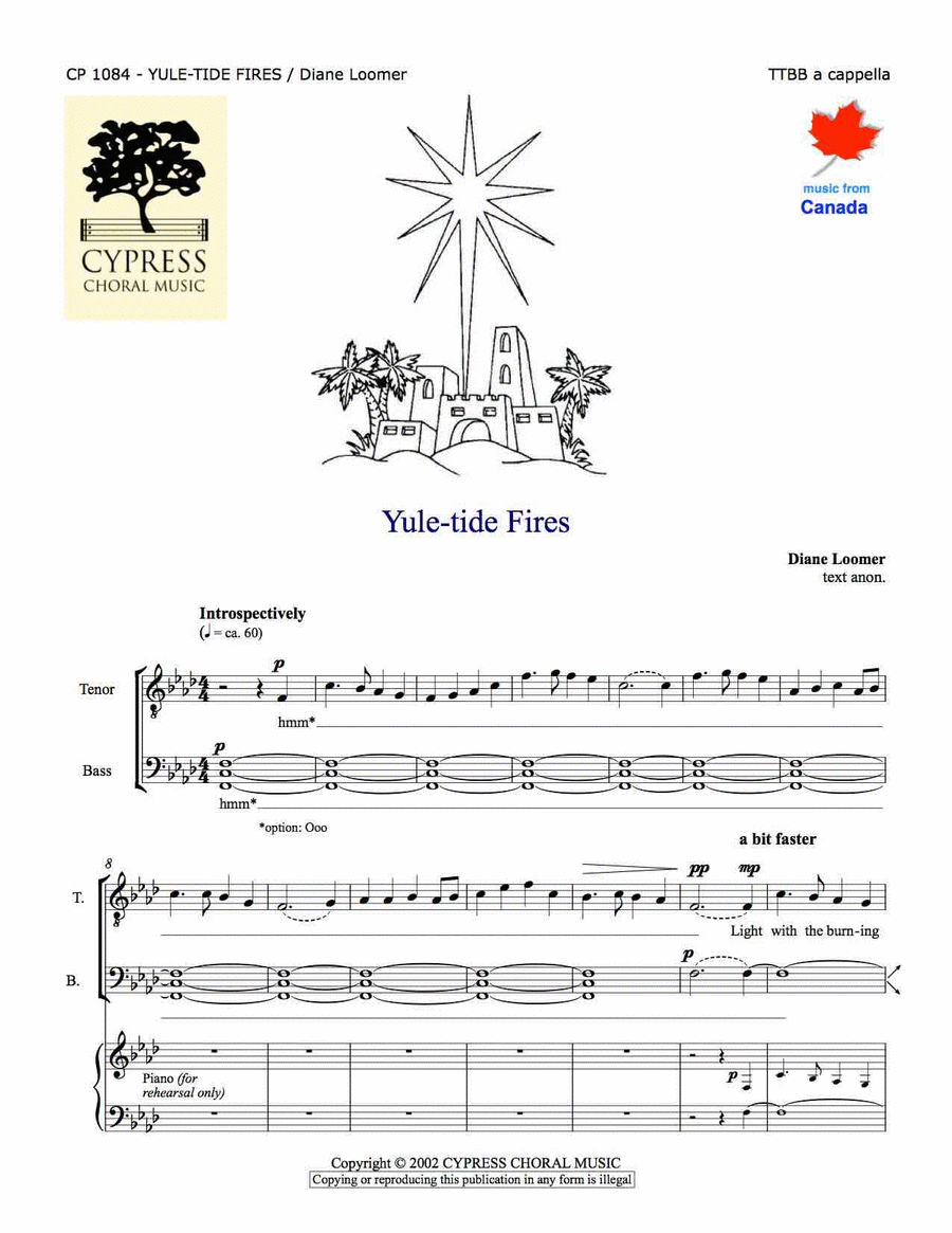 Yuletide Fires Yuletide Fires TTBB scores gallery preview page 1