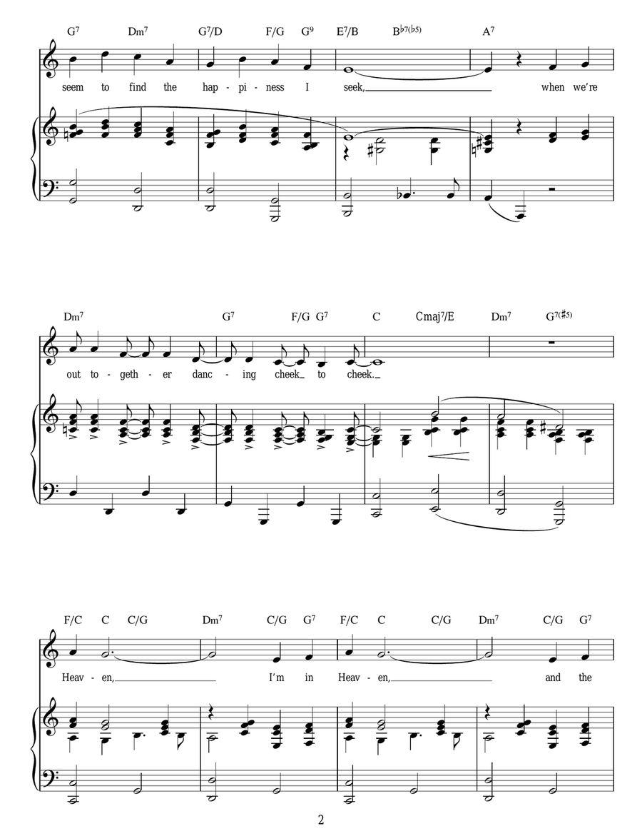 Cheek To Cheek Cheek To Cheek Guitar scores gallery preview page 2