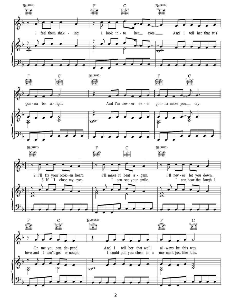 Taking Over Me Taking Over Me Acoustic Guitar scores gallery preview page 2