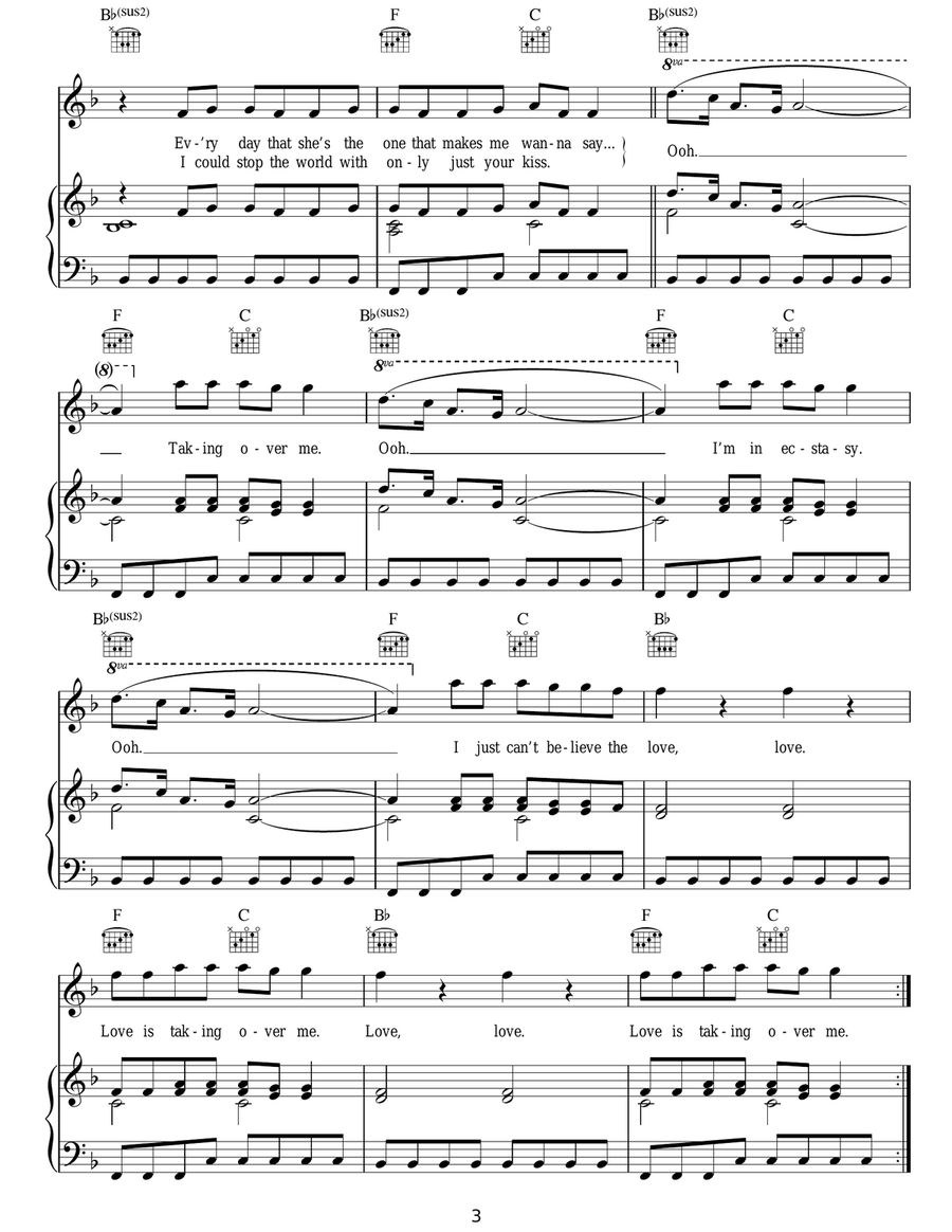 Taking Over Me Taking Over Me Acoustic Guitar scores gallery preview page 3
