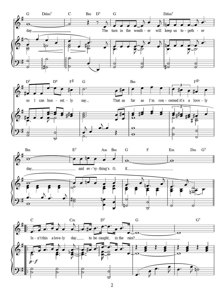 Isn't This A Lovely Day? Isn't This A Lovely Day? Guitar scores gallery preview page 2