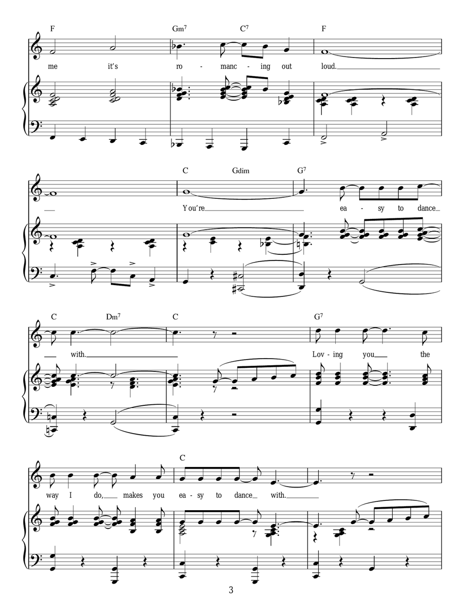 You're Easy To Dance With Guitar scores gallery preview page 3
