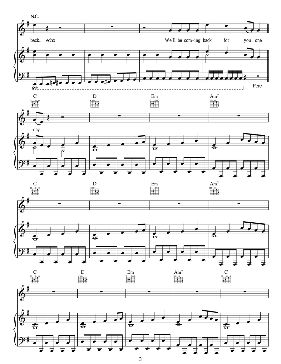 We'll Be Coming Back We'll Be Coming Back Acoustic Guitar scores gallery preview page 3
