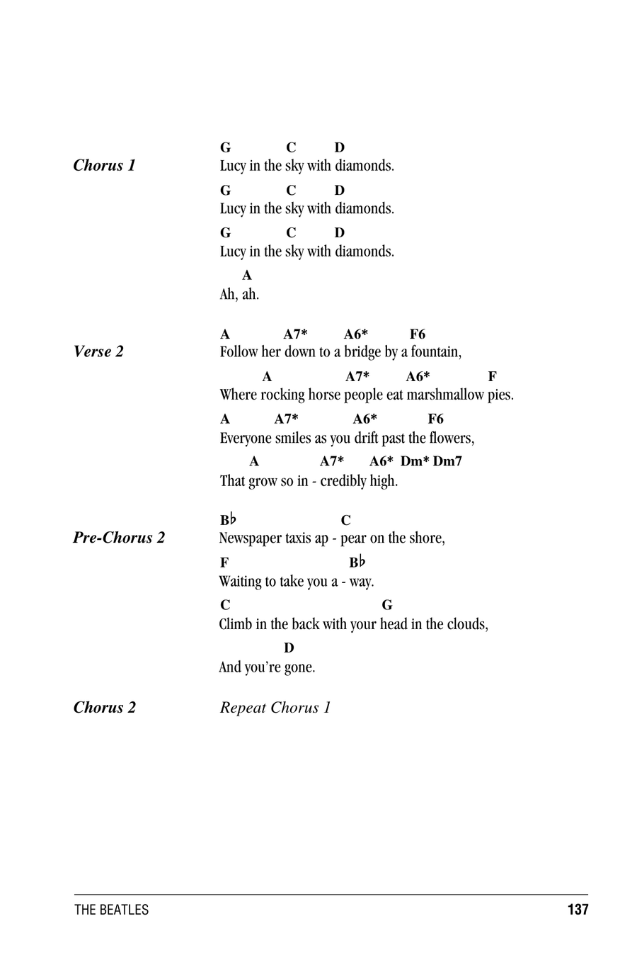 Lucy In The Sky With Diamonds Ukulele scores gallery preview page 2