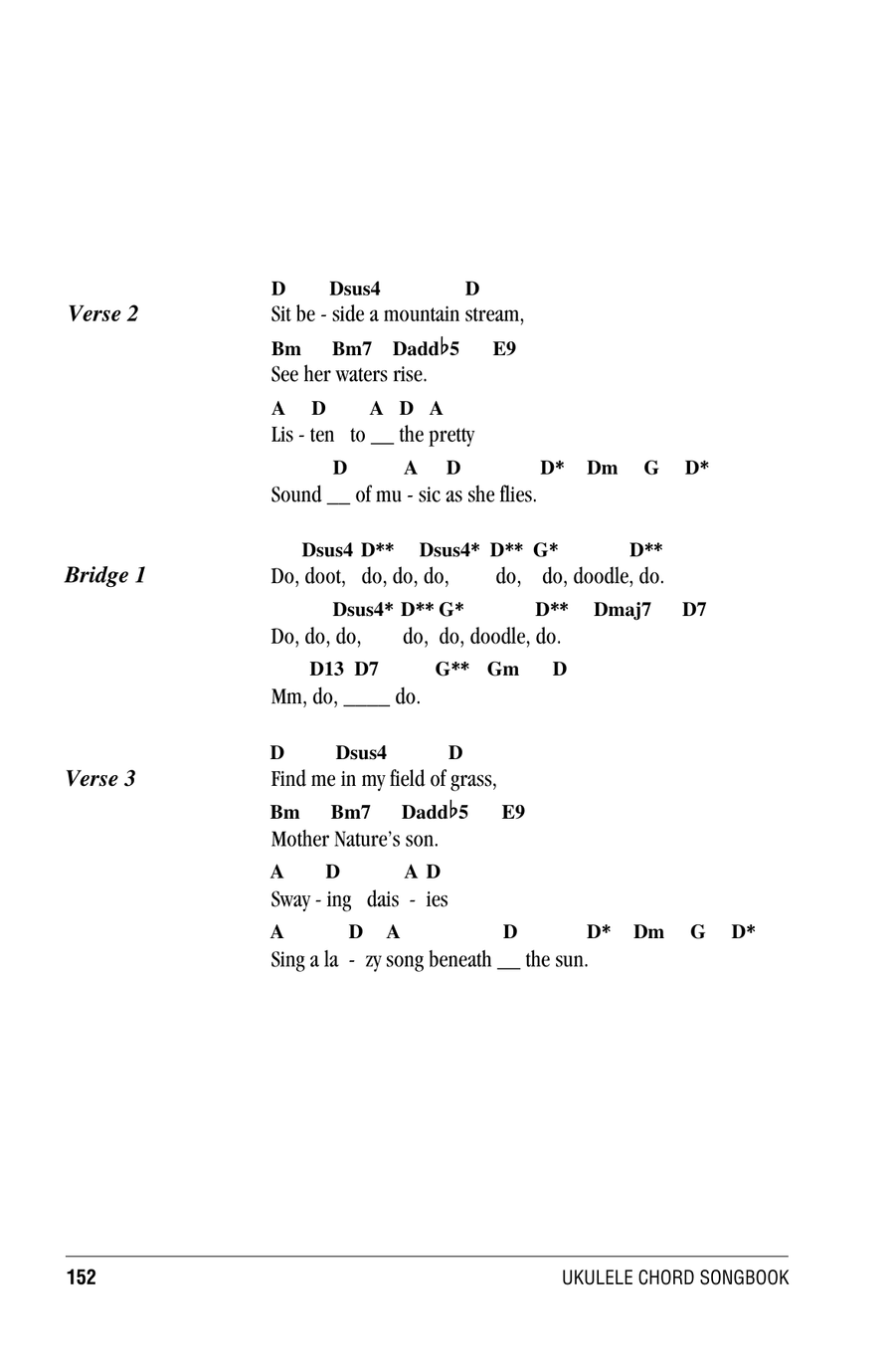 Mother Nature's Son Ukulele scores gallery preview page 2