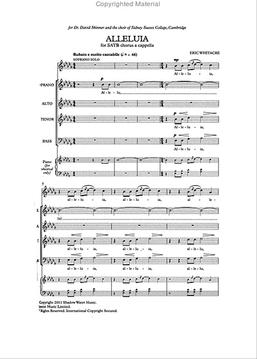 Water Night (Collection) Choir scores gallery preview page 2