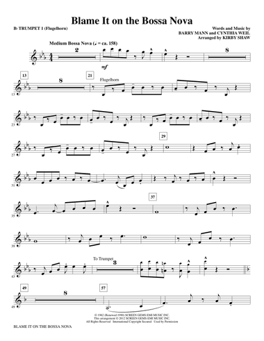 Blame It On The Bossa Nova - Trumpet 1/Flugelhorn