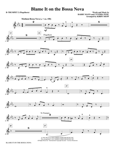 Blame It On The Bossa Nova - Bb Trumpet 2 (Flugelhorn)