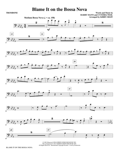 Blame It On The Bossa Nova - Trombone