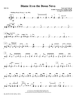 Blame It On The Bossa Nova - Drums