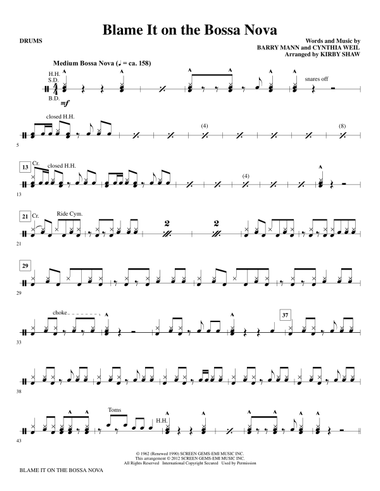 Blame It On The Bossa Nova - Drums