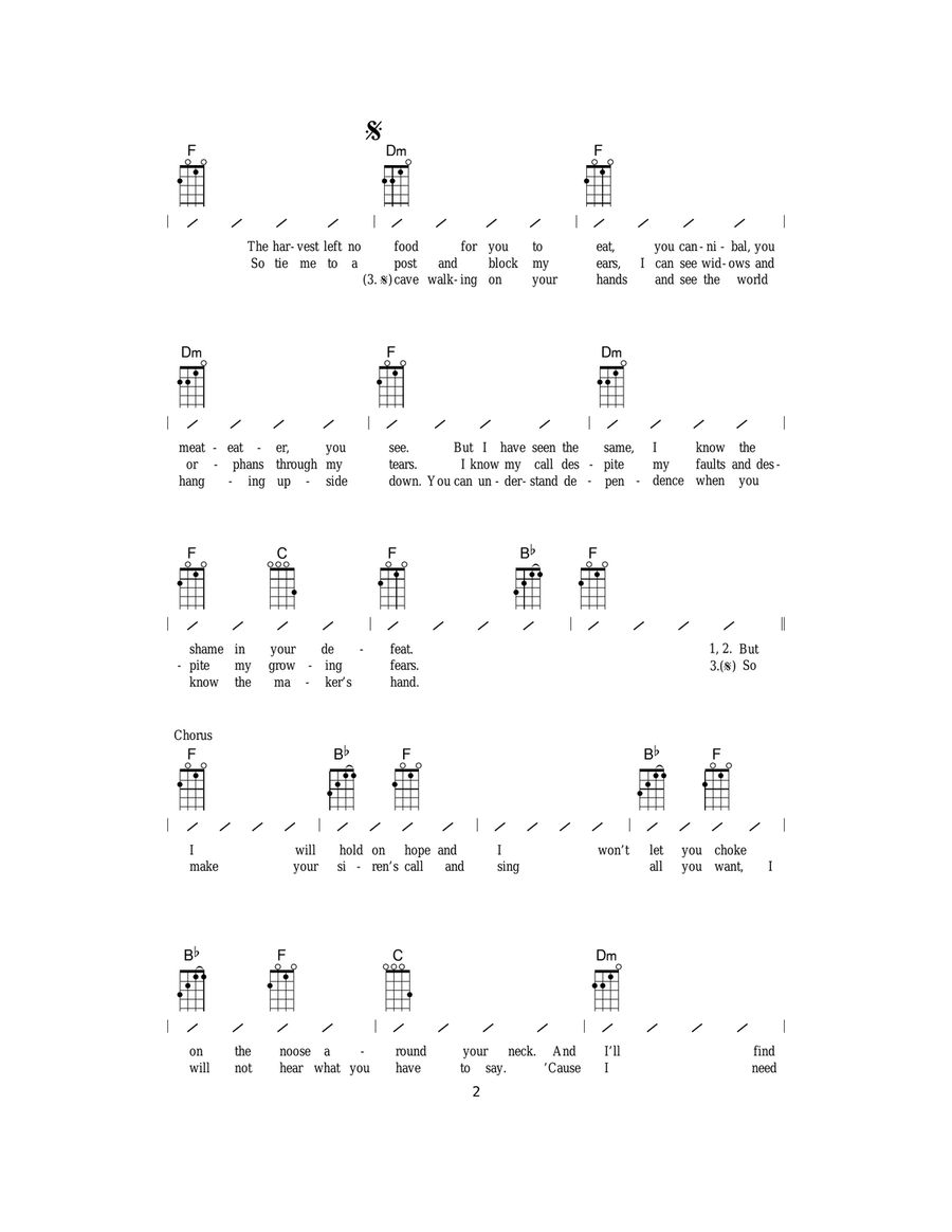 The Cave The Cave Ukulele scores gallery preview page 2