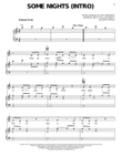 Some Nights (Intro)