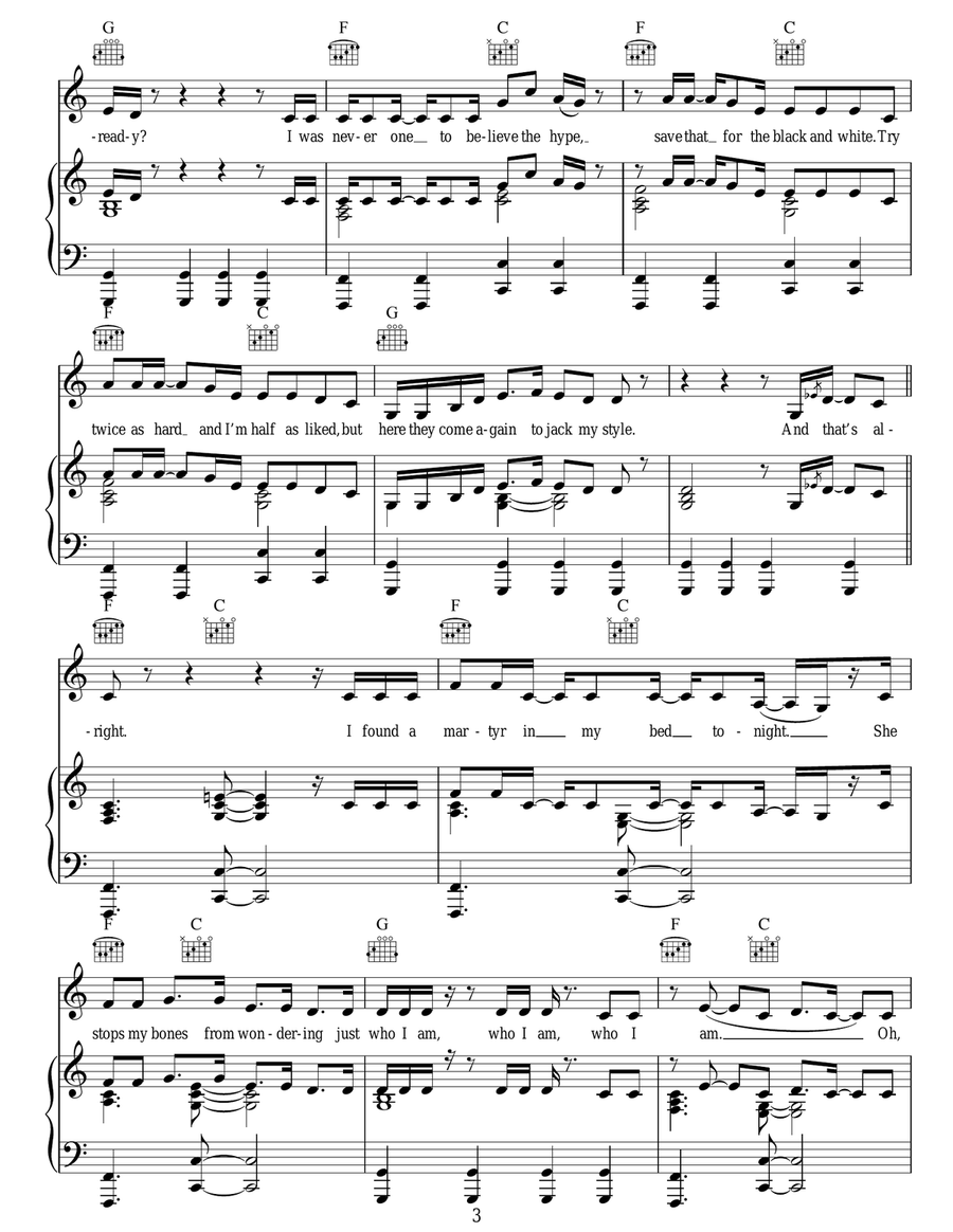 Some Nights Some Nights Acoustic Guitar scores gallery preview page 3