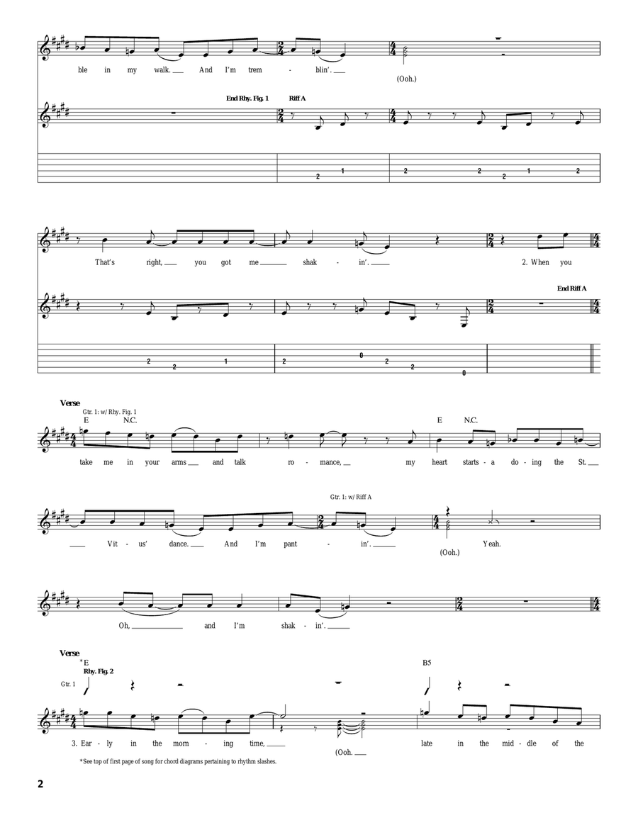 I'm Shakin' I'm Shakin' Acoustic Guitar scores gallery preview page 2