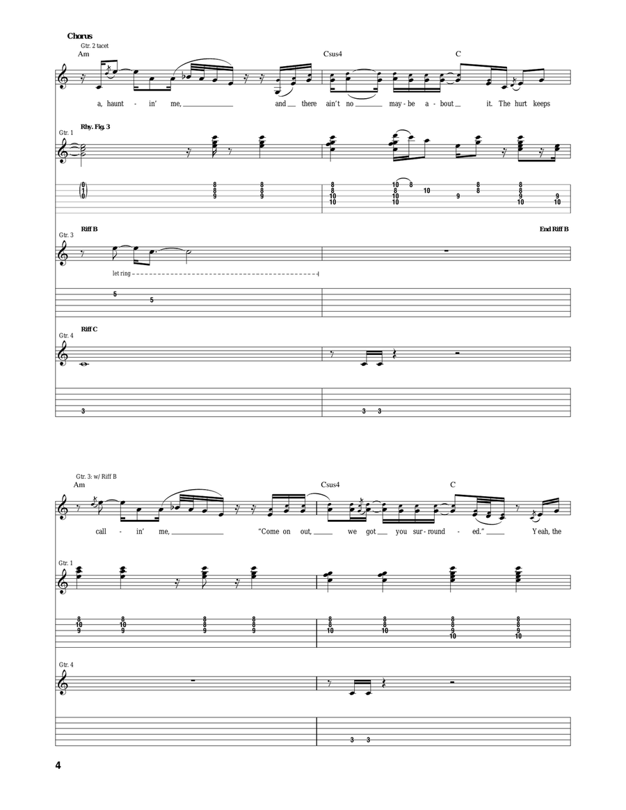 Hungover & Hard Up Hungover & Hard Up Acoustic Guitar scores gallery preview page 4