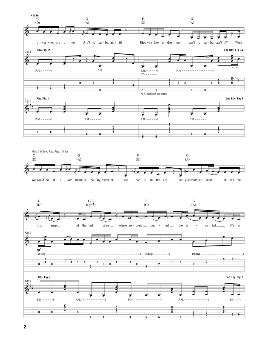 Over When It's Over Over When It's Over Acoustic Guitar scores gallery preview page 2