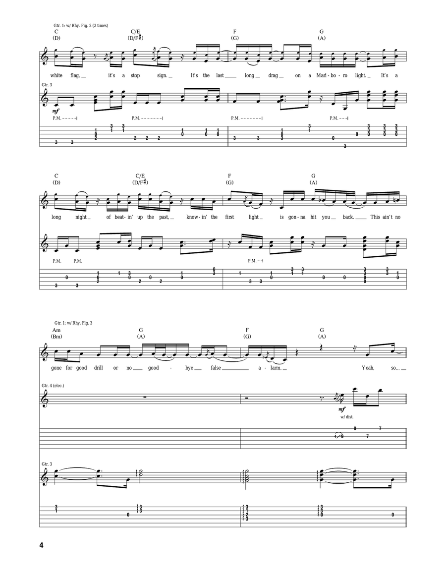 Over When It's Over Over When It's Over Acoustic Guitar scores gallery preview page 4