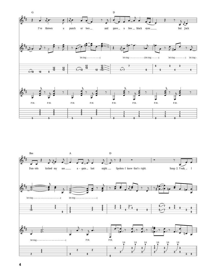 Jack Daniels Jack Daniels Acoustic Guitar scores gallery preview page 4