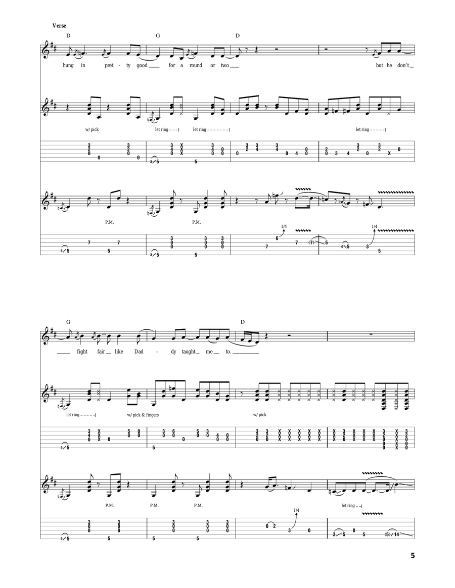 Jack Daniels Jack Daniels Acoustic Guitar scores gallery preview page 5