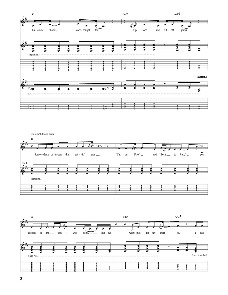 Springsteen Springsteen Acoustic Guitar scores gallery preview page 2