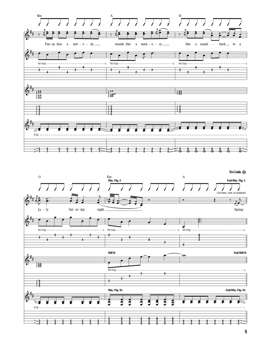 Springsteen Springsteen Acoustic Guitar scores gallery preview page 5
